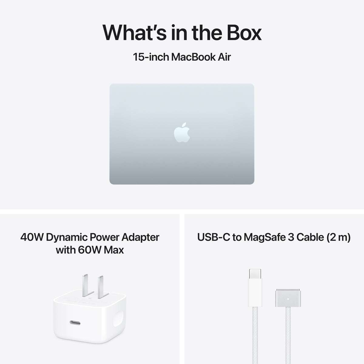 15-inch MacBook Air - M5 10-core CPU 10-core GPU - 24GB Memory - 2TB Storage - Sky Blue
