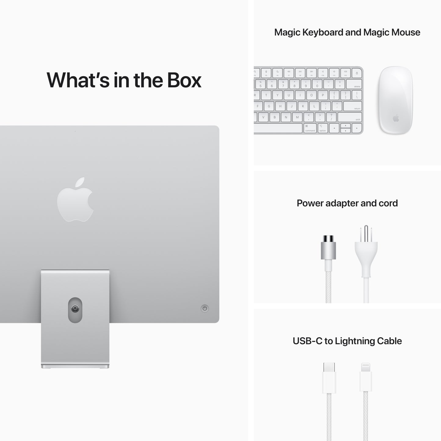 Pre-owned iMac 24-inch M1 8-core CPU / 16GB Memory / 256GB Storage - Silver (2021 Model)