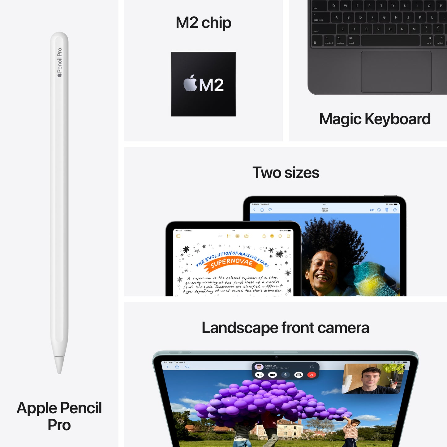 iPad Air 11-inch (M2) Wi-Fi + Cellular 1TB - Purple