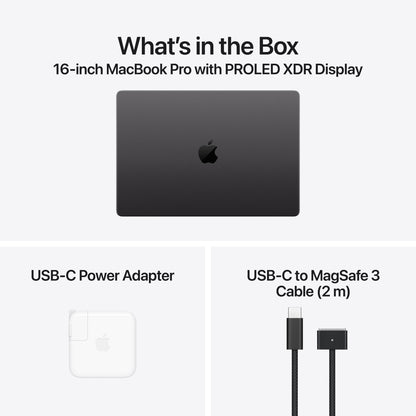 16-inch MacBook Pro with PROLED XDR Display - M5 Max 18-core CPU 32-core GPU - 36GB Memory - 2TB Storage - Standard glass - Space Black