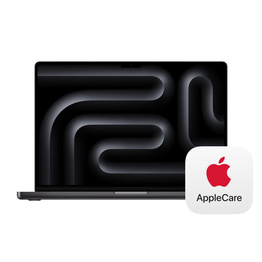 16-inch MacBook Pro with M3 Pro or Max - Space Black With AppleCare+