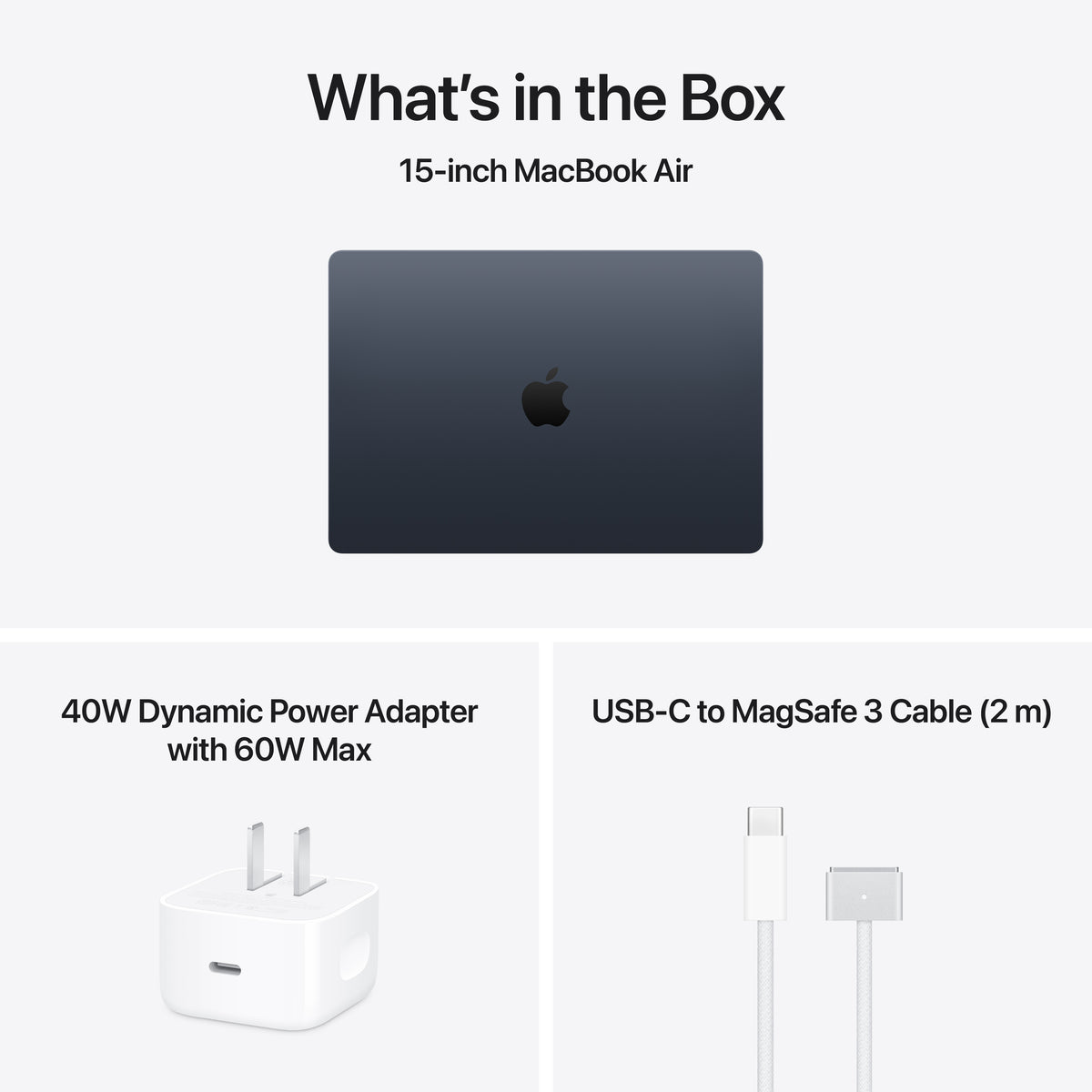 15-inch MacBook Air - M5 10-core CPU 10-core GPU - 16GB Memory - 2TB Storage - Midnight
