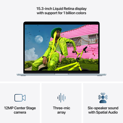 15-inch MacBook Air - M5 10-core CPU 10-core GPU - 24GB Memory - 2TB Storage - Sky Blue