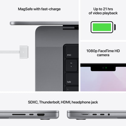 Pre-owned 16-inch MacBook Pro M1 Pro 16GB / 512GB - Space Gray (2021 model)