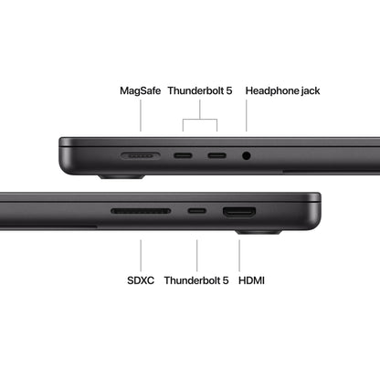 16-inch MacBook Pro with M4 Pro or Max - Nano-texture Display - Space Black
