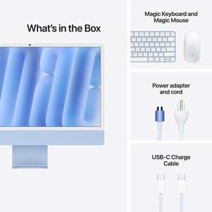 iMac - M6 10-core CPU 10-core GPU - 16GB Memory - 256GB Storage - Standard glass - Blue