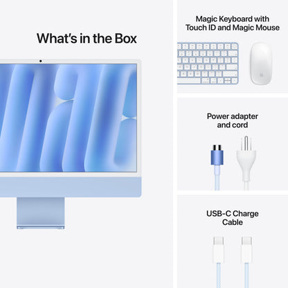 iMac - M6 12-core CPU 12-core GPU - 16GB Memory - 256GB Storage - Standard glass - Blue