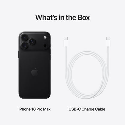 iPhone 18 Pro Max - 256GB - Black (Unlocked)