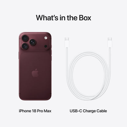 iPhone 18 Pro Max - 256GB - Burgundy (Unlocked)
