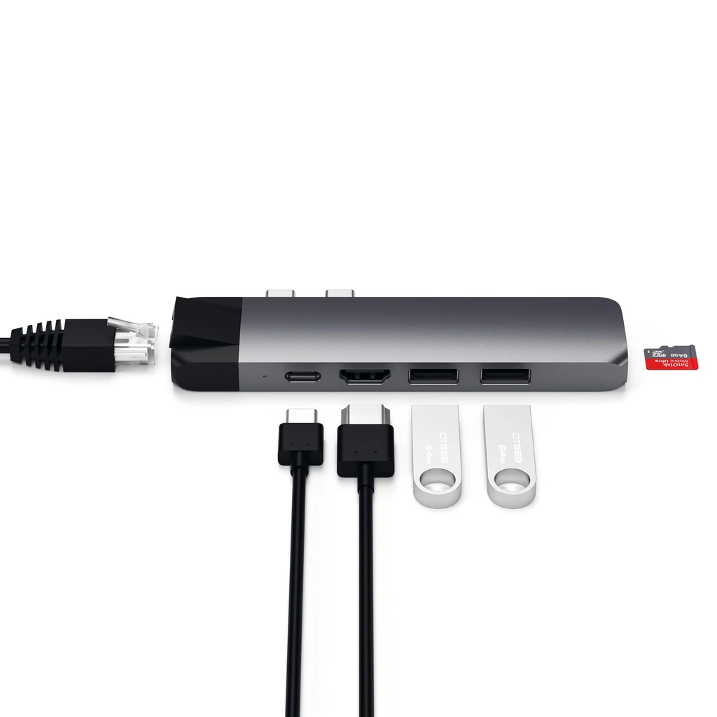 USB-C Pro Hub with Ethernet & 4K HDMI - Space Gray