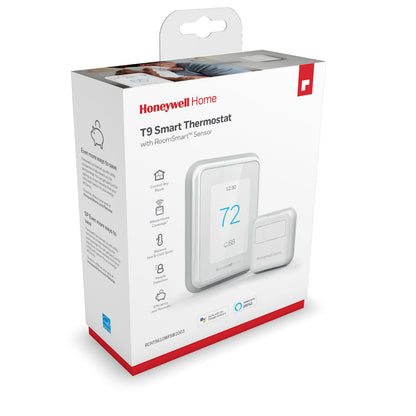 Honeywell Home T9 WIFI Smart Thermostat With RoomSmart Sensor - White